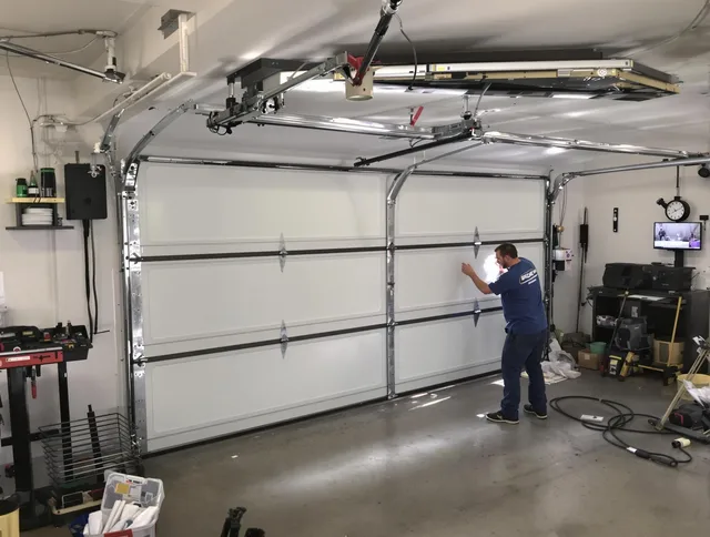 Professional garage door repair service by Lincoln Garage Door Repair in Lincoln