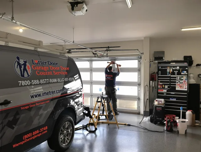 Lincoln Garage Door Repair team performing same-day garage door repair in Lincoln