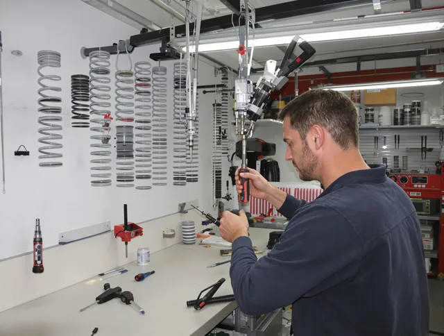 Lincoln Garage Door Repair safety certified technician performing precision spring replacement in Lincoln